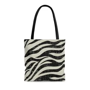 Zebra Print Beach Shopper Tote Bag Medium